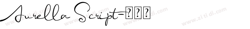 Aurella Script字体转换 Aurella Script字体转换